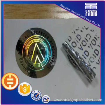 One Time Material 3d Hologram Sticker